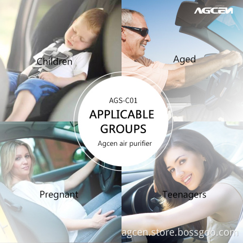 Agcen car air purifier car air cleaner AGS-C01